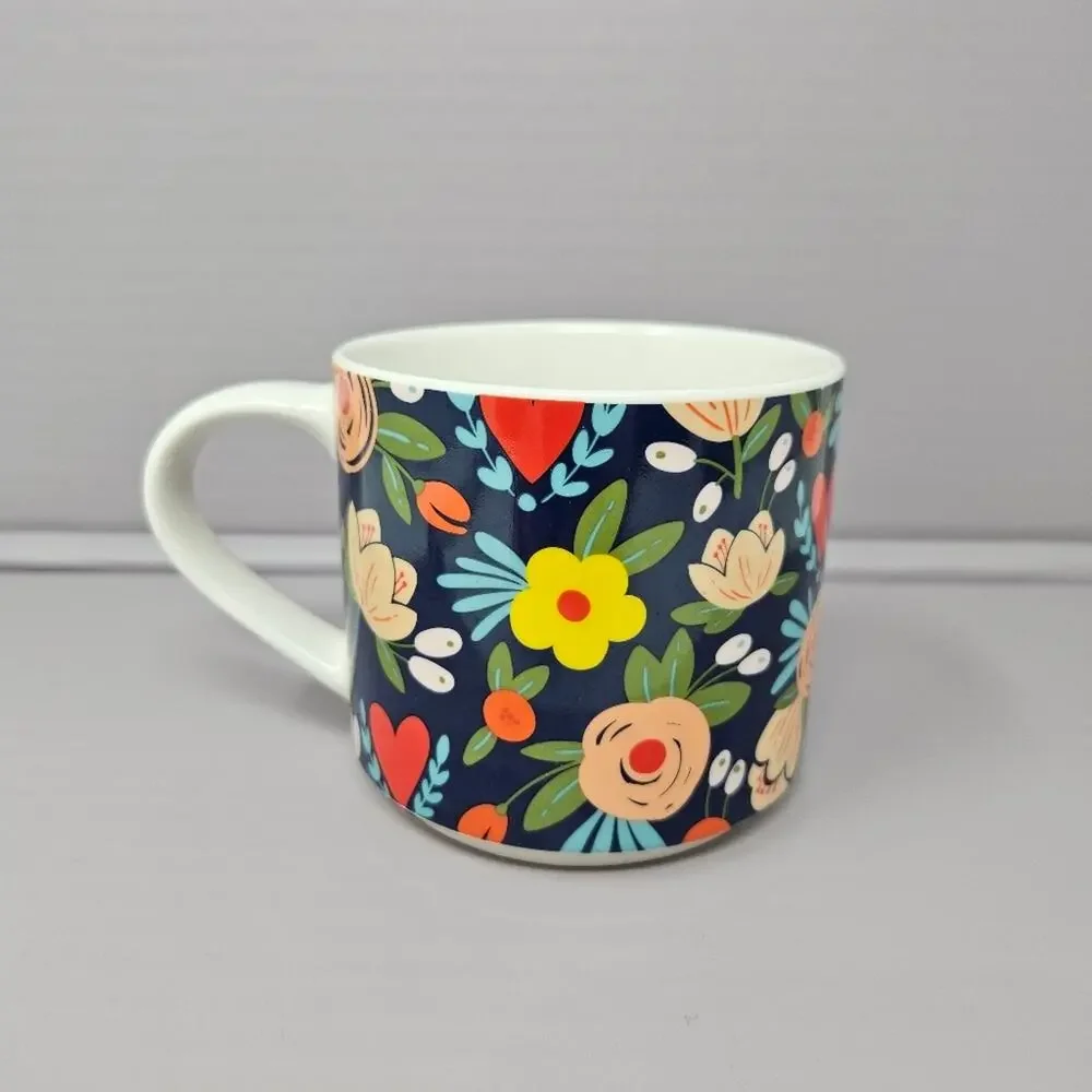 Coco & Lola Coffee Cup Multicolored Floral Mug